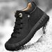 Men's Work Shoes Autumn And Winter Genuine Leather Mid-Top Shoes, Closed-Toe Anti-Kick Outdoor Casual Hiking Shoes, Larg_vogvips.com