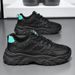 Summer New Breathable Mesh White Men's Versatile Thick Soled Sports Casual Dad Trendy Shoes_vogvips.com