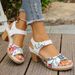 plus-size High-heeled Women, Summer New Model, Velcro Strap, And Style, One-strap_vogvips.com