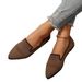 Flats Summer New Korean Style Comfortable Knit Flat Shoes Women's Shallow Large Size Loafers_vogvips.com