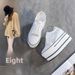 Women's Spring Summer New 2026 Platform Lace Hollow Breathable Height Increasing Single Shoes Korean Style Easy To Match_vogvips.com
