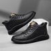 Men's Shoes Breathable Rubber Non-slip Sole Shoes Men's Mid-top Cowhide Shoes Casual Board Shoes_vogvips.com
