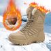 Snow Boots For Men, Outdoor Skiing, Warm Cotton Shoes, Waterproof, Cold Proof, Windproof, High Cut Cotton Boots_vogvips.com