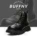 High-top Thick-soled Heightening Martin Boots Retro Tooling Boots Locomotive Outdoor Short Boots_vogvips.com
