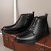 Top Martin Boots Men's Low Heel Medium Boots Medium Top Shoes Retro High Top Tooling Boots_vogvips.com
