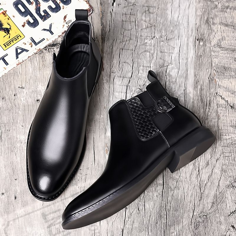 New men's ankle boots for fall and winter vintage boots_vogvips.com
