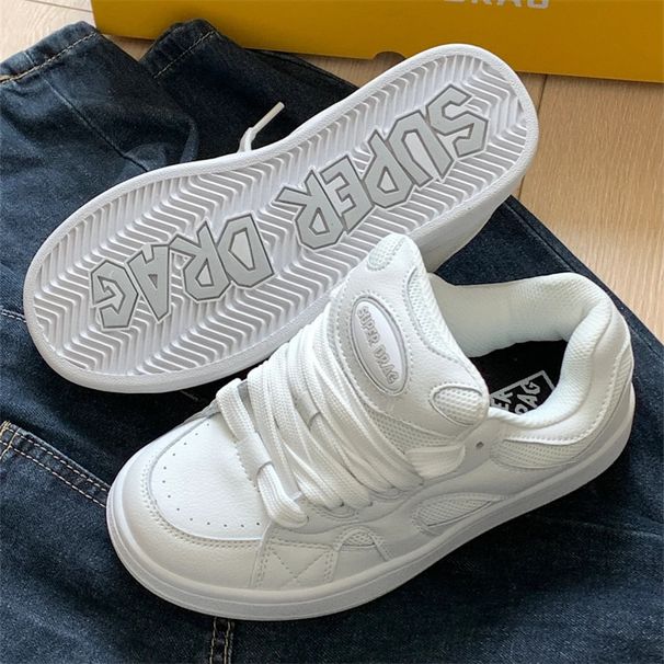 ShoeVault Petite Mario Bread Women, Niche Retro Campus Thick-Soled Casual Shoes, Sports Skate Shoes For Men And Women_vogvips.com
