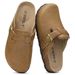 Evshine Women's Vegan Leather Mens Footbed Mules Unisex Slip On Potato Shoes With Arch Support Comfy Cork Lady Clogs_vogvips.com