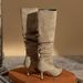 High Fleece-Lined Pointed Toe Slouch For Women, Thin Heel Over-the-Knee Boots, Autumn Winter Long Boots Style_vogvips.com