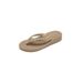 Wedge Heel Flip-flop For Outdoor Wear 2026 Mid-heel EVA Black Paired With Skirts Dalin Beach Sandals_vogvips.com