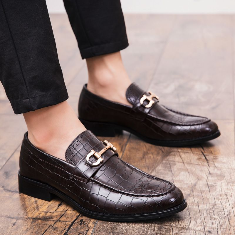 Men Loafers Derby Suede Leather Comfortable Waterproof Office Party Footgear_vogvips.com