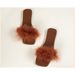 2024 Summer New Square-Toed Brown For Foreign Trade, Fairy-Style Casual Versatile Non-Slip Flat Furry Slippers_vogvips.com