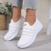 Women Breathable Knit Mesh Sneakers Elastic On Casual Walking Shoes Soft Non Slip Sole Ladies Daily Sport Trainers_vogvips.com