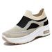 Women's Autumn New Thick-Soled Casual Soft Sole Comfortable Height-Increasing Versatile Single Breathable Mesh_vogvips.com