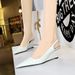 1097-1 Slope Hollow Back Strap Lacquer Leather Shallow Mouth Sharp Tip Trimming Slim High Heel Women's Single Shoes_vogvips.com