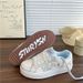 Women's Korean Style Trendy Casual Sneakers Comfortable Student Fresh Street Photography Retro Bread Style Niche Shoes_vogvips.com
