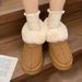New Winter Cotton Shoe Non-Slip Comfortable Snow For Women Fahionable Veratile Thick Caual Soft Sole Warm Short_vogvips.com