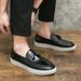 Suitable For All Seasons Four Seasons New Men's Fashion Large Size 47 Loafers Korean Style Casual British Youth Slip-On Shoes_vogvips.com