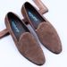 Pointed Toe Men's Suede British Style Cowhide Business Casual Slip-On Sheepskin Shoes Large Size_vogvips.com