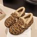 New Large Cotton Mary Jane Hairy Shoes, Worn With Outer Toe Caps_vogvips.com