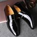 European Warm Series Old Man Head Men's Cowhide Autumn Winter Business Korean Style Pointed Toe Patent Shiny Leather Groom Formal Shoes Men_vogvips.com