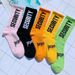 Shoe Accessories Socks For Men And Women Mid Tube Street Fashion Ins Sports Hip Hop Street Letters College Style Long Tube Cotton Socks_vogvips.com