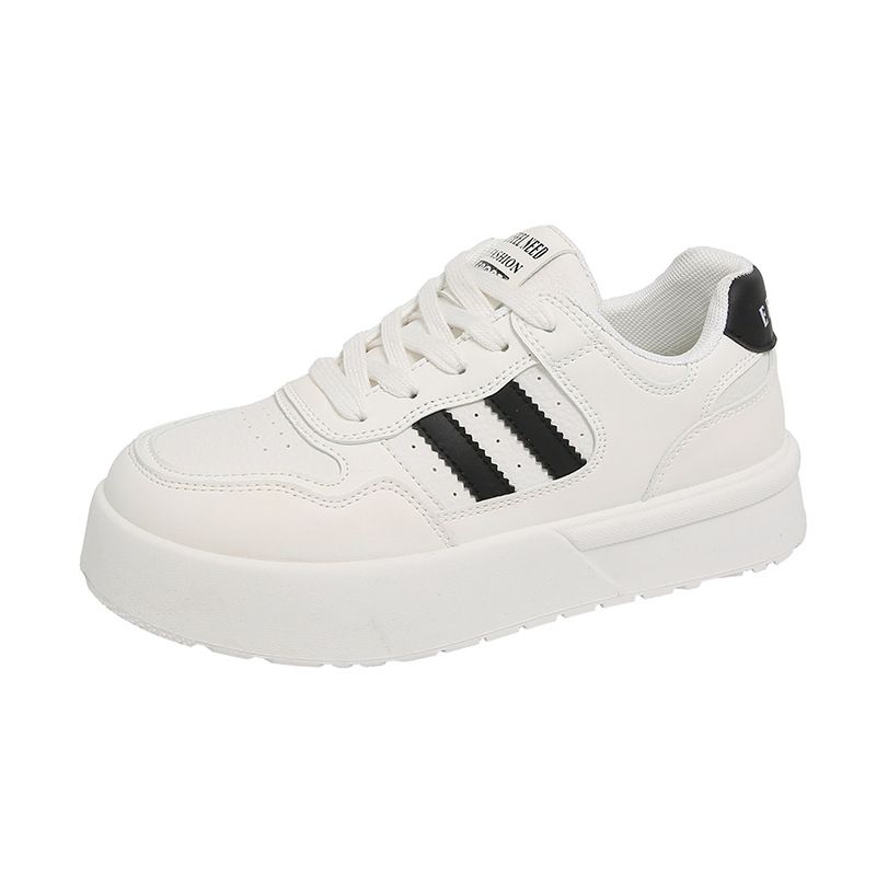 White Shoes New Version Female Student Thick Bottom Heightening Sports Shoes Casual Street Shooting G7701_vogvips.com