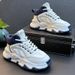 Spring 2024 New Casual Color Blocked Dad Men's Thick Soled Height Increasing Sports Forrest Gump Trendy Shoes_vogvips.com