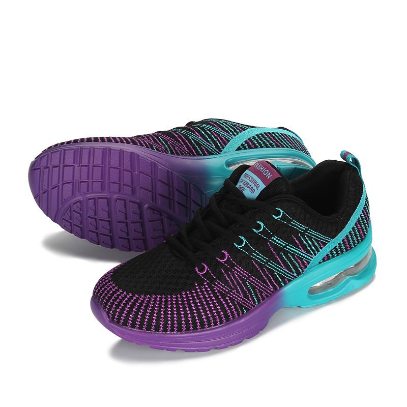 Women's Knit Running Shoes - Breathable Mesh & Air Cushion For Lightweight Comfort (Casual/Travel)_vogvips.com