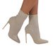 Women's Shoes Stretch Knit Pointed Toe Boots Mid-Calf High Heel Ankle Boots With Rubber Sole For Fall And Winter_vogvips.com