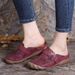 New Shoes Summer Hollow Toe Sandals Plus Size Women's Wedge Heel Half Slippers_vogvips.com