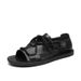 Cross-border Plus-size Summer Men's Sandals With Unique Design, Handmade Roman Sandals, Fashionable Casual Beach Shoes_vogvips.com