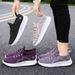 Women's Flying Woven Women's Shoes Casual And Comfortable Mother Shoes Breathable Sports Women's Casual Shoes_vogvips.com