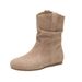 Post-apocalyptic Style Flat Martin For Women 2025 New Autumn Winter Internet Celebrity Versatile Slimming Western_vogvips.com