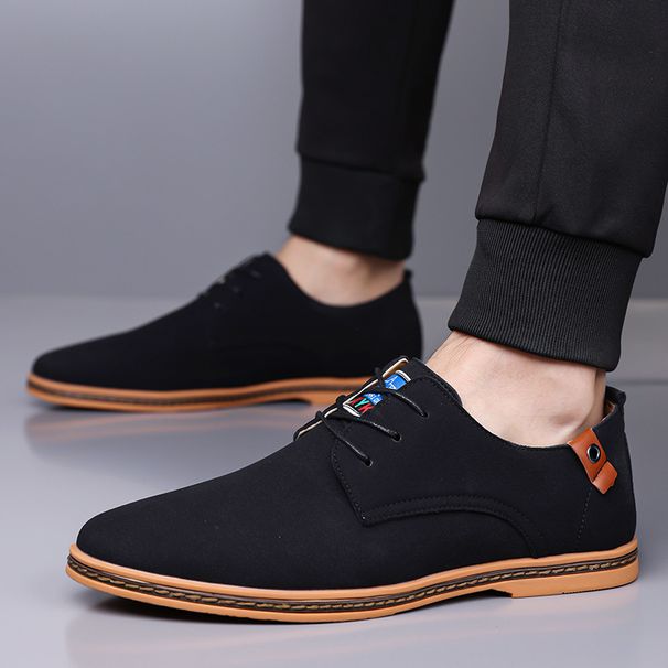 New Mens Suede Leather Shoes British Style Business Casual Rubber Sole Lace Up Plus Size 48 Comfortable Oxfords Derbies_vogvips.com