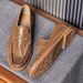Euro Step 2025 Summer New Fisherman Casual Breathable Single Shallow Mouth Flat Men Slip-On Men's Shoes Loafers_vogvips.com