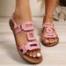 European American Foreign Trade Large-size Buckle Flat Hollow Women, Fashionable And Versatile For Outdoor Wear, Beach_vogvips.com