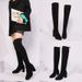 35-43 Over-the-Knee Stretch For Women, High Heels, New Autumn Winter Large Size Lace-Up Suede Slimming Long Boots_vogvips.com