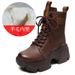Women's Snow 2023 New Winter Fleece Lined Thickened Northeastern Cotton Shoes Genuine Leather Wool Thick Sole Petite_vogvips.com