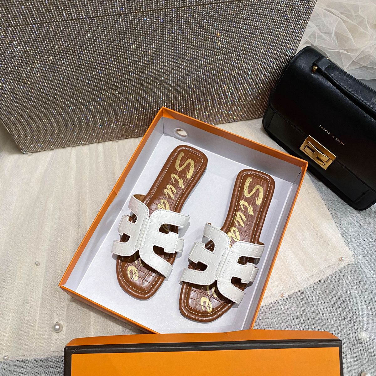 Flat Sandals For Women Summer Outdoor Fashion French Style Ladies Dress Shoes Beach H-Shaped Slippers_vogvips.com