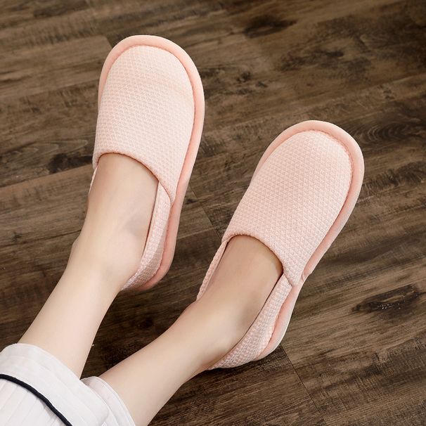 Summer Thin Cotton Maternity Shoes 56789 Months Breathable Non-Slip Soft Sole Closed Heel Postpartum Slippers For Women_vogvips.com