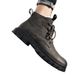 European Warm Series High-Value Spring New High-Top Work Martin Safety Black Leather Boots Outdoor Sports Men's Shoes_vogvips.com