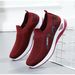 Spring And Autumn New Casual Single Women's Running Travel Sports Shoes Slip-On_vogvips.com