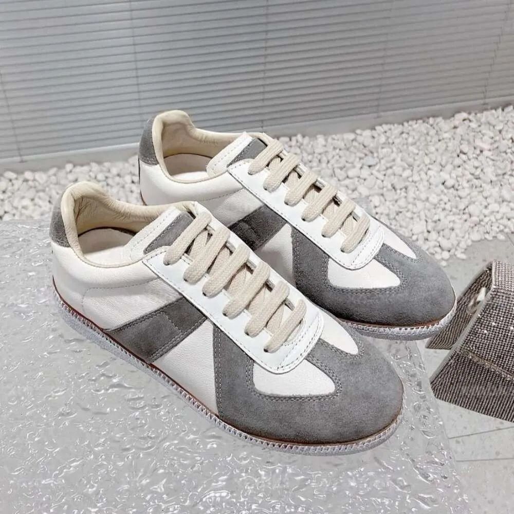 In Stock 2026 New Model German Training Genuine Leather Hand-Painted Graffiti Casual Large Size Sports Shoes, Retro_vogvips.com