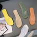 Women's New Summer Flat Sandals Transparent Outdoor Wear Fashion Candy Color Open Toe Casual Slide Slippers For Ladies_vogvips.com
