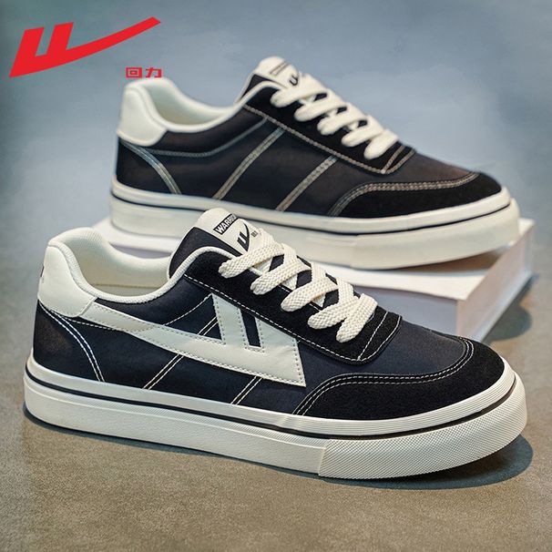 Pull-back Men's Canvas Shoes, New Popular Spring Model, Men's Versatile Casual Sports Sneakers_vogvips.com