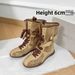 Women Boxing Boots 2025 New Women's Height-Increasing Boxing Autumn Flat Brown Short Lace-Up Suede Genuine Leather Martin Boots_vogvips.com