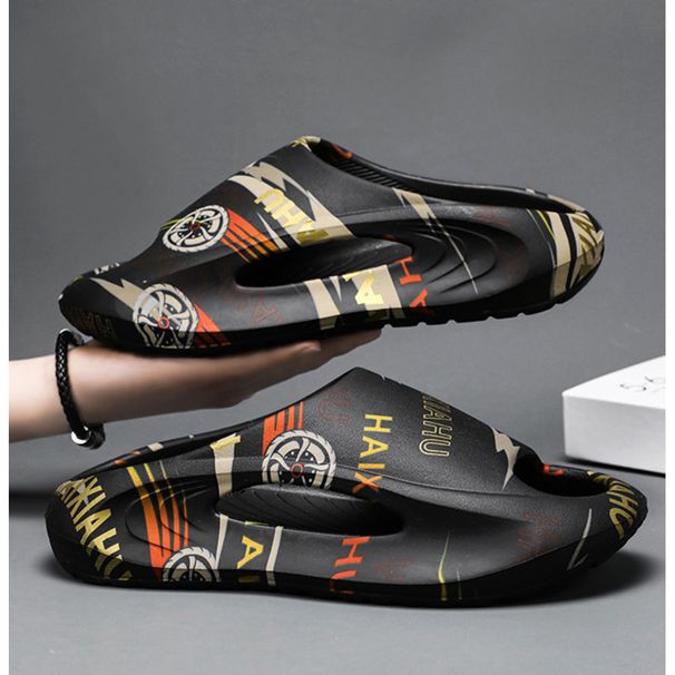 Slippers Men 2024 Four Seasons New EVA Flip-flops Thick Soles Step On Shit Feeling Sandals_vogvips.com
