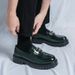 Platform New Men's Dress Leather Shoes High Classic Comfortable Pointed Toe Lace-up Business Shoes Fashion Casual Wedding Party_vogvips.com