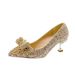 Plus-size Chinese-style Bridal 2025 New Model Crystal Sequin Wedding Xiuhe Thin Heel Pointed Toe Party Shoes_vogvips.com